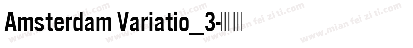 Amsterdam Variatio_3字体转换